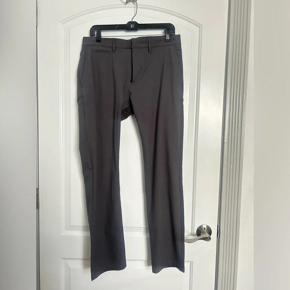 J.Crew 484 Slim Fit Tech Oxford Pants Men‎ 34 x 34 Gray NWT BX185